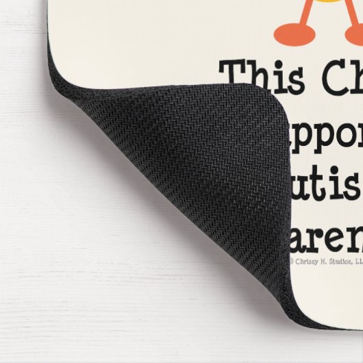 Autismus-Bewusstseins-Küken Mousepad (Ecke)