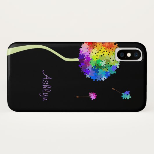 Autismus-Bewusstseins-Löwenzahn wünscht iPhone 7 Case-Mate iPhone Hülle (Rückseite (Horizontal))