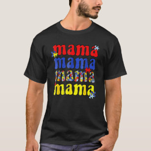 Autismus-Bewusstseins-Mama Vintage-Puzzleteil Auti T-Shirt