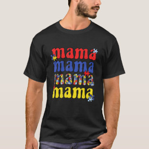 Autismus-Bewusstseins-Mama Vintage-Puzzleteil Auti T-Shirt