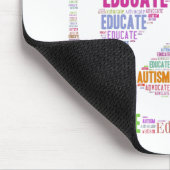 Autismus-Bewusstseins-Pfirsich-Produkte Mousepad (Ecke)