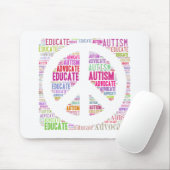 Autismus-Bewusstseins-Pfirsich-Produkte Mousepad (Mit Mouse)