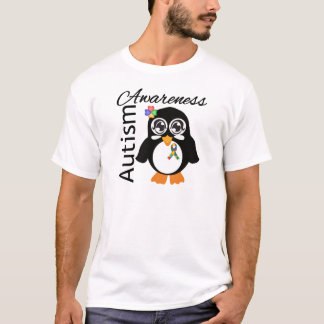 Autismus-Bewusstseins-Pinguin T-Shirt