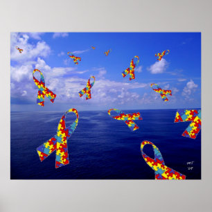 Autismus-Bewusstseins-Plakat Poster