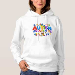 Autismus-Bewusstseins-Pullover-Hoodie für Frauen Hoodie