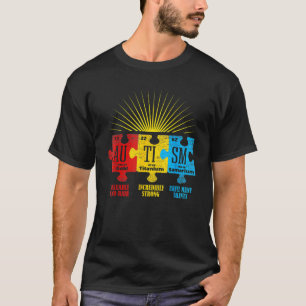 Autismus-Bewusstseins-Puzzle-Chemieelement T-Shirt