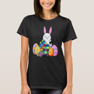 Autismus-Bewusstseins-Puzzle-Osterhase-Eier-Lustig T-Shirt