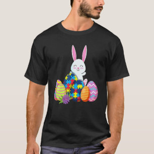 Autismus-Bewusstseins-Puzzle-Osterhasen-Eier T-Shirt
