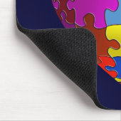 Autismus-Bewusstseins-Puzzlespiel-Herz Mousepad (Ecke)