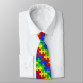 Autismus-Bewusstseins-Puzzlespiel-Krawatte Krawatte (Gebunden)