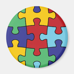 Autismus-Bewusstseins-Puzzlespiel-Muster Magnet