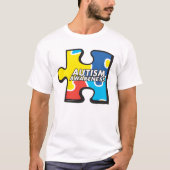 Autismus-Bewusstseins-Puzzlespiel-Stück-T - Shirt (Vorderseite)