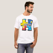 Autismus-Bewusstseins-Puzzlespiel-Stück-T - Shirt (Vorne ganz)