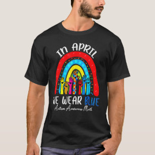 Autismus-Bewusstseins-Puzzleteil-Fidget-Regenbogen T-Shirt