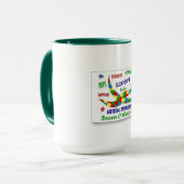 AUTISMUS-BEWUSSTSEINS-SCHALE TASSE (Vorderseite Links)