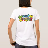 Autismus-Bewusstseins-Schmetterlings-T-Shirt T-Shirt (Rückseite)