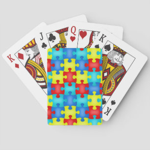 Autismus-Bewusstseins-Spielkarte-Kartenstapeles Spielkarten