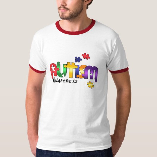 Autismus-Bewusstseins-T - Shirt (Vorderseite)