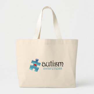 Autismus-Bewusstseins-Tasche Jumbo Stoffbeutel