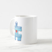 Autismus-Bewusstseins-Tasse (b) Kaffeetasse (Vorderseite Links)