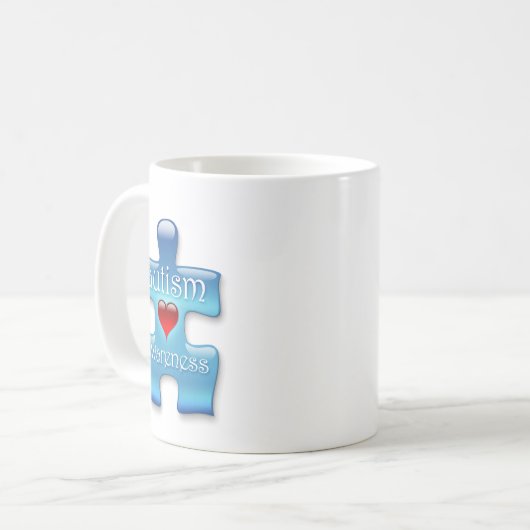 Autismus-Bewusstseins-Tasse (b) Kaffeetasse (Vorderseite Links)