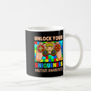 Autismus-Bewusstseins-Videospiel-Puzzle-Gamer-Kind Kaffeetasse