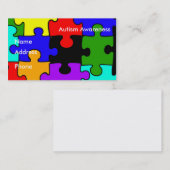 Autismus-Bewusstseins-Visitenkarte Visitenkarte (Vorne/Hinten)