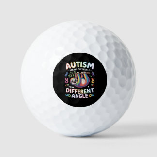 Autismus-Bewusstseins-Zitat Einzigartiger Geist Re Golfball