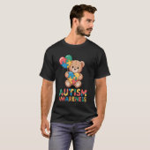Autismus-Bewusstseinsbär T-Shirt (Vorne ganz)