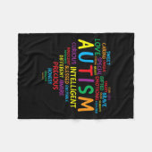 Autismus Bewusstseinsbildung Autismus Herzautismus Fleecedecke (Vorderseite (Horizontal))