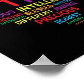 Autismus Bewusstseinsbildung Autismus Herzautismus Poster (Ecke)