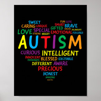Autismus Bewusstseinsbildung Autismus Herzautismus Poster