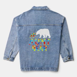 Autismus Bewusstseinsbildung Bären Puzzle Unterstü Jeansjacke