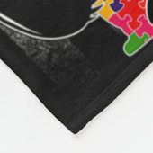 Autismus Bewusstseinsbildung Bruder Bär Amerikanis Fleecedecke (Ecke)