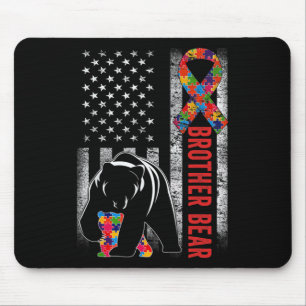 Autismus Bewusstseinsbildung Bruder Bär Amerikanis Mousepad