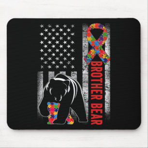 Autismus Bewusstseinsbildung Bruder Bär Amerikanis Mousepad