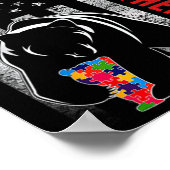 Autismus Bewusstseinsbildung Bruder Bär Amerikanis Poster (Ecke)