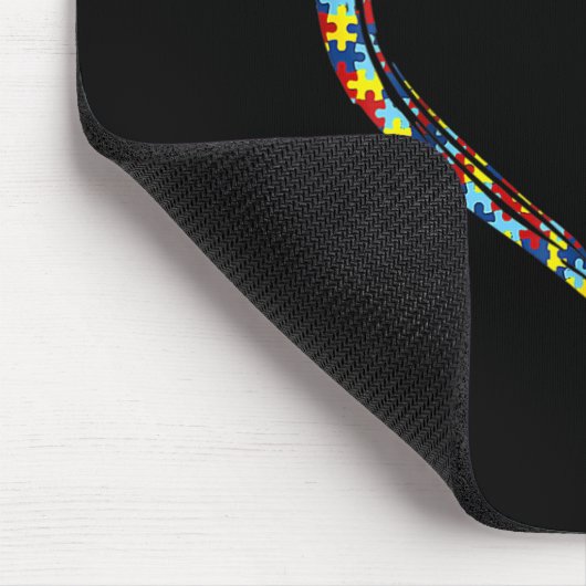 Autismus Bewusstseinsbildung Liebe Herz Puzzle Pie Mousepad (Ecke)