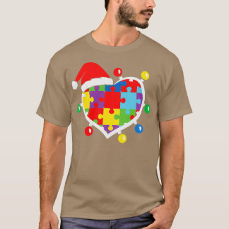 Autismus Bewusstseinsbildung Liebe Herz Puzzle Pie T-Shirt