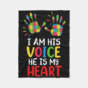 Autismus Bewusstseinsbildung Mama Vater Fleecedecke