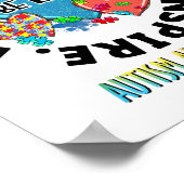 Autismus Bewusstseinslehrer Lehrer Lehre Liebe Tea Poster (Ecke)