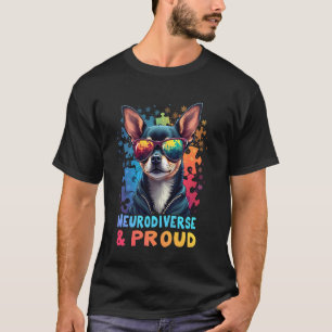 Autismus-Bewusstseinsmonat Neurodiversität Chihuah T-Shirt