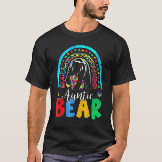 Autismus-Bewusstseinsmonat Regenbogen-Tante-Bär-Su T-Shirt