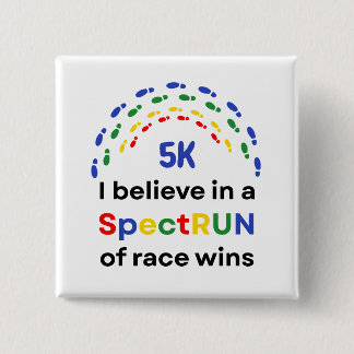 Autismus-Bewusstseinsmonat-Rennen Marathon Laufen Button