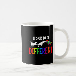 Autismus-Bewusstseinsmonat Rex-Puzzle-Dino Neurodi Kaffeetasse