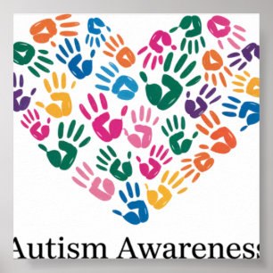 Autismus-Bewusstseinsmonat, Sei nett, Welt-Autismu Poster
