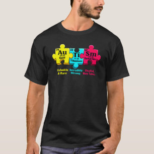 Autismus-Bewusstseinsmonats-Puzzleteil Chemisches  T-Shirt