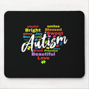 Autismus-Bewusstseinsmonatsfarben  Mousepad