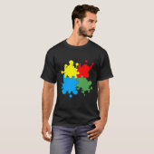 Autismus-Bewusstseinsrätsel T-Shirt (Vorne ganz)