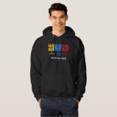 Autismus Bewusstseinsrätsel Team Name Science Geek Hoodie (Vorne ganz)